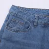 Kvinnors jeans höga midja flare damer mid byxor sträcka smala långa retro 90 -talets vintage kläder