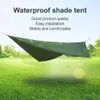 Tarp tendu étanche Tarp extérieur camping hamac ultralier de voyage couché de parole de soleil jardin plage plage auvent couvre-soleil