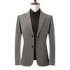 Abiti da uomo Blazer di alta qualità in stile britannico di fascia alta di fascia alta di fascia casuale Elegante Fashi