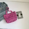 Umhängetaschen Frauen Nylon Tasche Frauen große Kapazität wiederverwendbare Einkaufshandtaschen College -Studenten Laptop Schoolbag Leopard Beutel