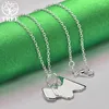 Hängen Alitree 925 Sterling Silver Cartoon Dog Taggar Pendant Necklace For Women Halsband Fashion Party Birthday Wedding Jewets Gifts