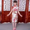 Dziewczyny sukienki przybycie dzieci lato 2024 proste księżniczki dziewczyny cheongsam dzieciak dziecko tradycyjne chińskie ubrania