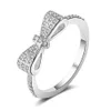 Bandringen zilveren metalen ring stapelbare liefde hart zirkoon ring dames bruiloft ring sieraden cadeau 2021 nieuwe Q240427