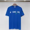 Camiseta deportiva informal de diseño de diseñador Camiseta de letra bordada de manga corta Camiseta redonda de cuello redondo