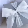 Silver Sparkling Ribbon Mariffon Riker Mesh Accessoires Boîte à arc de ride brillante Boîte de fleurs Poule d'œuvre Fleulle Ribbon 240426 Fleu