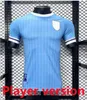 Spelerversie 2024 Uruguay voetbaltrui 24 25 Home Away L.Suarez E.Cavani F. Valverde Shirt N. Nandez J.M.Gimenez de la Cruz National Team Football Uniforms