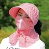 Bérets Visor extérieur masque un réseau d'été à poussière respirant face couche de montagne conception zipper du chapeau d'équitation UV Sunshad A2O2