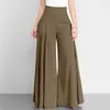 Women's Pants Womens Baggy Palazzo Wide Leg High Waist Casual 2024 Summer Comfortable Trousers Versatile Trend Clothes