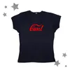 Y2K Crop Top Gothic Punk Baby T-shirt Vintage Street Vrouwen Letter Afdrukken Grunge T-shirts Harajuku Y2K Kleding Aesthetic Emo Girl Slim 240426