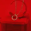 Высококачественное роскошное ожерелье kajia nail nail Женская Instagram Уникальный дизайн Геометрическая полная бриллиантовая цепь модная карта Домашняя микроат -подвеска циркона