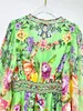 2024 Spring/Summer New Silk Printed Long sleeved Mini Dress