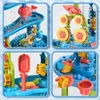 Tavola dell'acqua di sabbia per bambini di sabbia a 3 livelli e giocattoli per giocattoli da gioco Attività tavoli sensoriali fuori dai giocattoli per ragazzi per ragazzi 240419
