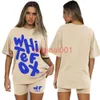 Mädchen weiße Hemden Sets Frauen T -Shirt Designer T -Shirt Sommertops Loses Solid Color Sweatshirt T -Shirt Luxus Casual Clothet Tide Sprühte Tops Frauen Fox Tracksanzug Anzug