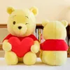 Kreskówka Serce Teddy Niedźwiedź wypchany zabawki Walentynki Prezent Sypialnia Rzuć poduszka