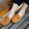 Casual schoenen dames mocassins dames loafers comfortabele vrouwen naaien suède platte zachte zolen lichtgewicht stijl