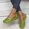 Round Womens Summer Flat Toe Retro Button Sandals Comfy Mary Jane Comfortable Shoes for Women Plus Size 43 240412 9f8f