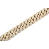 Hip Hop -sieraden 8 mm Moissanite VVS Diamond Cuban Link Chain armband