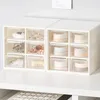 Jewelry Pouches 6 Drawer Plastic Storage Cabinet Desktop Makeup Bin Box Jewellery Organizer Bedroom Living Room Case