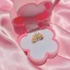 Anelli di banda Anello da principessa Principessa Crown Anello Princess Adatto per donne Accessori per matrimoni alla moda Regalo ad anello regolabile in oro per il suo Q240427