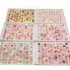 100pcs/lot wholesale Children for Girls Party Pink Cute Jewelry Open Adach Resin Ring Cake Animal Fruit Ice Cream 240423