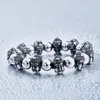 Charm Armband Beier 316L Rostfritt stål Armband Design Punk Buddha Head Fashion Jewelry LLBC8-033