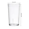 Kubki 6pcs Unbreakable Plastic Juice Cup Kupki Picie Szklanki Woda Tubllers Bar