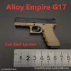 Gun Toys 2024 High Quty Metal Pistol Gun Miniature Model Alloy Empire 1 3 Shell Ejection Keychain Model Ornament T240428