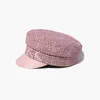 Rozmiar S-xl Patchwork Flat Pink PUTH HEKTRIM CALITRAY CAPS Baker Boy Hat Women Sboy Caps 240419