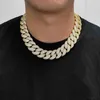 Großhandel Hip Hop Jewelry Luxus 14k 18k Real Gold Platted Heavy 22mm Bubble Chain Halskette für Männer