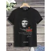 Męskie koszulki klasyczne kubańskie bohater Che Guevara Harajuku wydrukowana koszulka TOP TOP STRECK-SLV Fashion Classicasual Wide Cool Strt gorąca wyprzedaż T240425