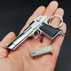 Gun Toys 2024 1 3 Desert Eagle Metal Gun Model Gold-Patived Keychain G17 Pistool Hanger Mini Detachable Toy Gun For Adult Kids Gift T240428