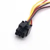 Cavo di alimentazione della scheda video da 6pin a doppio 4pin a forma di forma a 8 pin espressa a doppio pin molex grafico scheda di potenza del cavo 15 cm