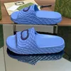 Designerskie sandały buty kapcie Slajd Kobiety guma platforma muła dom galaretka galaretka plażowa słoneczna sandałowa płaska obcas