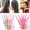 20pcs/partia 6pc Rainbow Color Cute Girl Curler Hair Fryzurki Włosy Stylowe Narzędzia do włosów Wałk Zakładanie Księżni