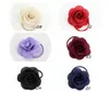 Kids Hair Accessories Rose Flower Scrunchie Boutique Flower Girl Bow Elastic Bands Baby Ponytail Holder Hair Bands