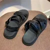 Sandalen Authentiek Echt waar Alligator Leer Dubbele purpose Heren Casual Black Echte exotische krokodillenhuid Mannelijke slippers Flats