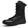 Chaussures de basket-ball Sports extérieurs Tactical Camping Men Femmes Boots Cuir en cuir Houblissant Militable Coup Forting Jungle Desert Combat