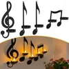 Partes de velas 1pc Música Soporte de nota negra Splicina Black Splique Art Vintage Style Musical Iron