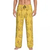 Ropa de dormir para hombres Pantalones de pijama de pato de goma amarillo impreso personalizado