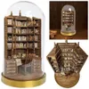 The Bay Library Handmade Miniatur Bookcases tragbare und stilvolle Bücherregal Stilvolle gefälschte Bücher Bücherregal Lustiges Geschenk für Freunde 240417