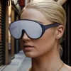 Gafas de sol Gafas de sol punk de una pieza Mujeres 2024 Gafas de sol de la marca de lujo Gafas de sol para hombres Sombras de gafas Goggle T240428