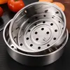 Panier à vapeur à double chaudière pour les boulettes de légumes Pan Veggie Cuisine Dim Sum Insert en acier inoxydable Pot