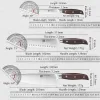 Couteaux xinzuo outils de cuisine 6 pcs de cuisine couteau ensemble utilitaire coliret chef pain fruit santoku couteaux en acier inoxydable