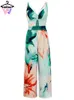 WomenS Sexy Jumpsuit in Summer Fashion Casual Printed Sleeveless Hollow Loose Halter Bodysuit Party Street Women 240423