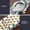 Нарученные часы карнавальные часы для мужчин Бизнес автоматические механические часы полная сталь дата