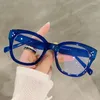 Sunglasses Frames Transparent Square Glasses Frame Women Computer Gaming Anti Blue Light Eyeglasses Rivet Clear Lens Optical Spectacles