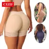 CXZD Women Shaper gepolstert Butt Lifter Slip Hip Enhancer gefälschte Shapewear Unterwäsche Slips Push -Up Höschen 240428