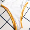 Badkläder färgglada kvinnor baddräkt bikinis vit underkläder bodysuit vadderad designer en bit med lyxig badkläder sommar baddräkter strand sexig baddräkt