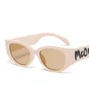 Солнцезащитные очки 2022 Модные овальные писем Солнцезащитные очки для женщин -дизайнер бренд -бренд.