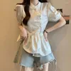 Blusas femininas miiiiix 2024 Camisa de design exclusivo de verão chinês cintura stand up colla bubble manga top roupas femininas